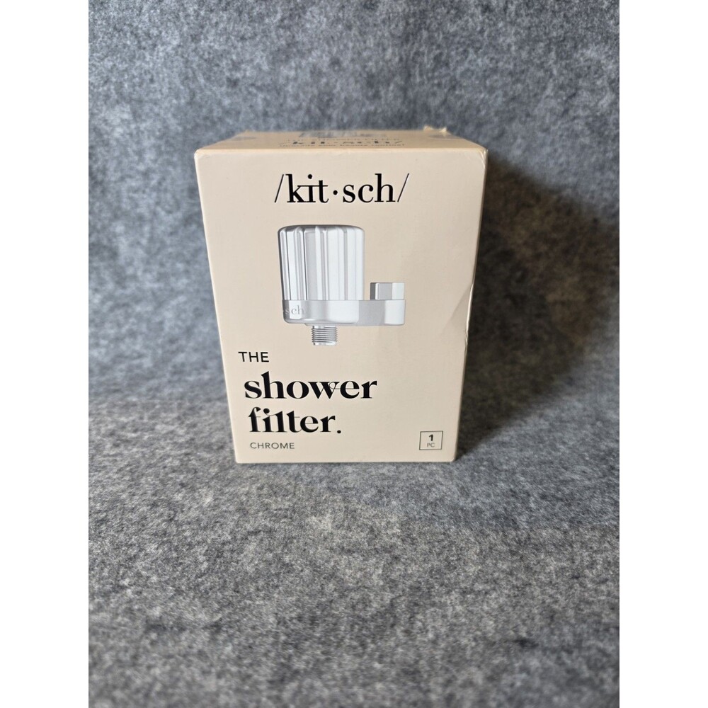 Kitsch Chrome Shower Filter Universal Thread Integrated Water Filtering